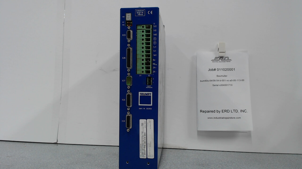 Baumuller bum60s-04/08-54-b-001-vc-a0-00-113-00 - ERD Industrial Repair ...