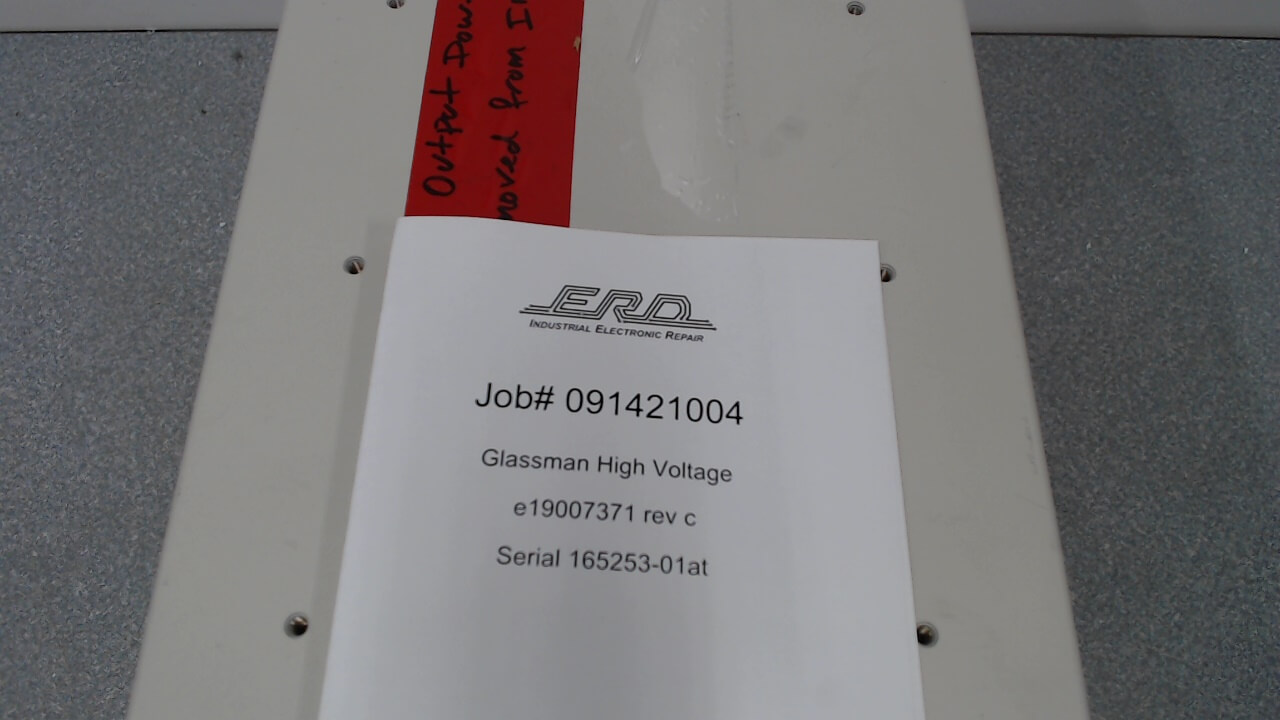 Glassman High Voltage e19007371 rev c