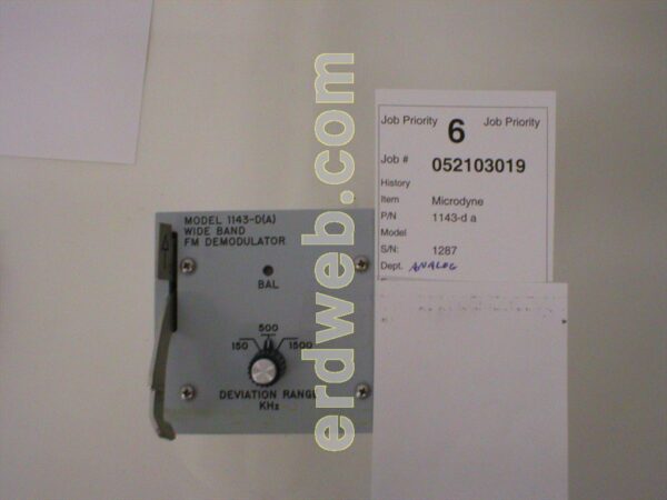 Microdyne 1143-d a