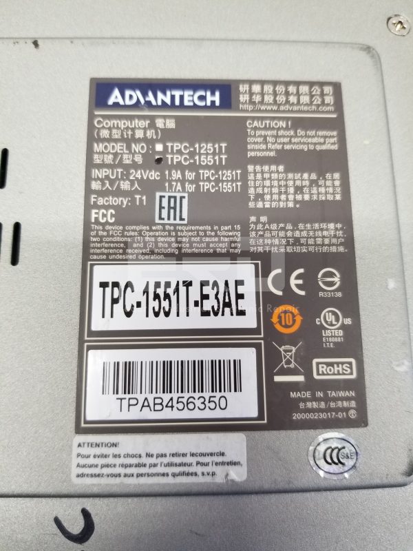 Advantech TPC-1551T-E3AE